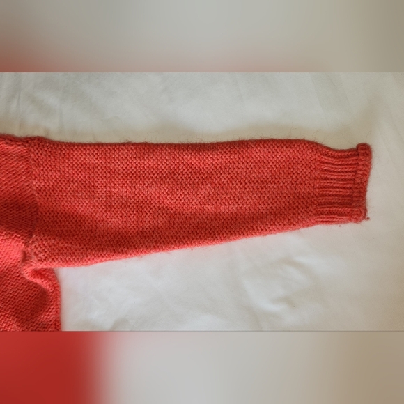 Anthropologie Cropped Knit XS Alpaca/Wool Blend Turtleneck Sweater - Picture 4 of 10